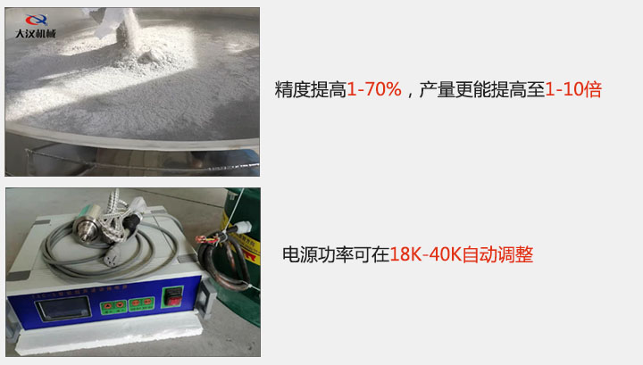 精度提高1—70%，產(chǎn)量更能提高至1-10倍  電源功率可在18K-40K自動調(diào)整