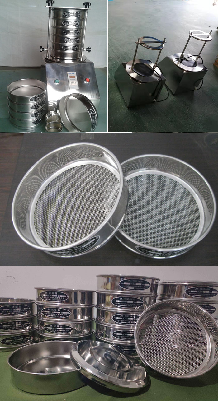 200mm型試驗(yàn)篩篩框，篩機(jī)細(xì)節(jié)展示圖