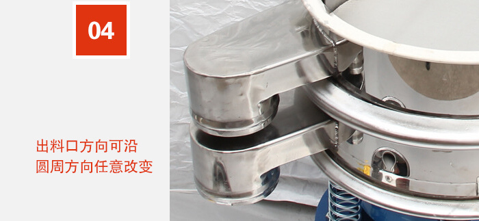 出料口方向可沿圓周方向任意改變。